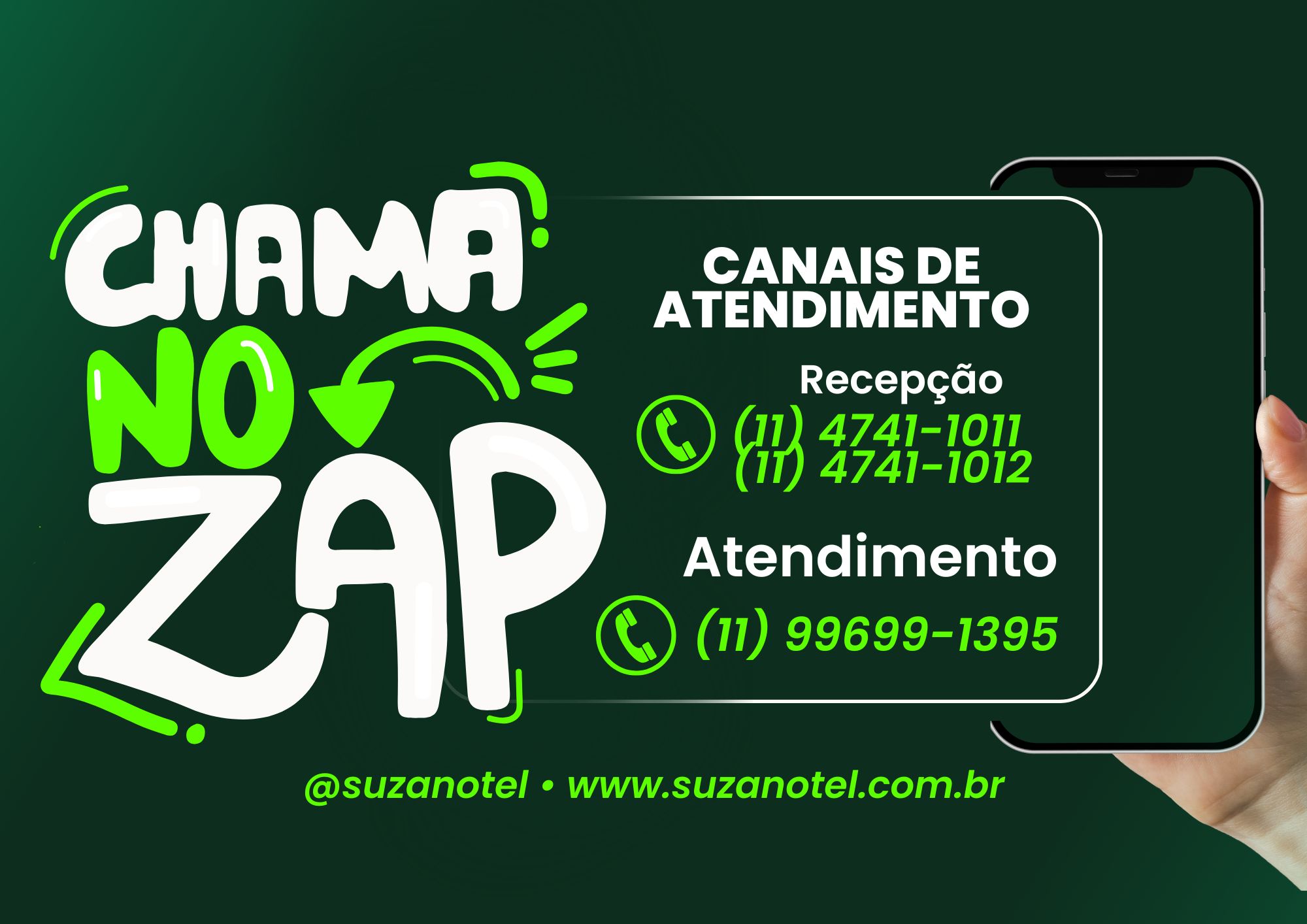 Canais de atendimento no zap verde e branco moderno Documento A4.jpg